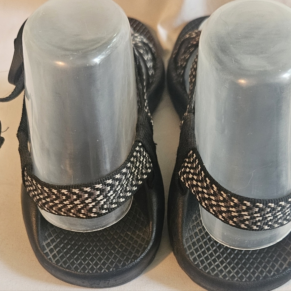 Chaco Women's ZX2 Classic 7M Black & White Athletic Arch Support EUC - Picture 3 of 7